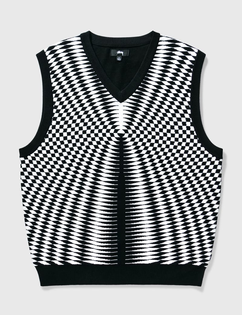 トップス STUSSY PSYCHEDELIC CHECK VEST stussy psychedelic check vest Sサイズ