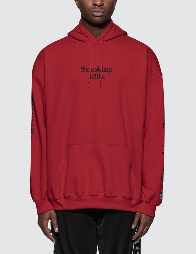 smoking kills hoodie blue