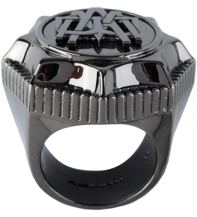 Ambush Metal Black Class Ring 1 HBX
