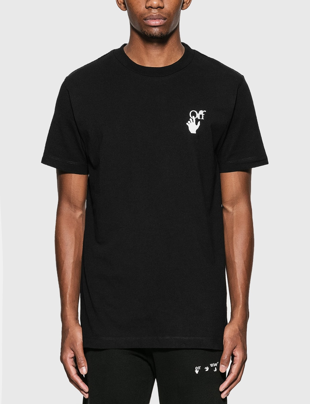 off white cut here t shirt