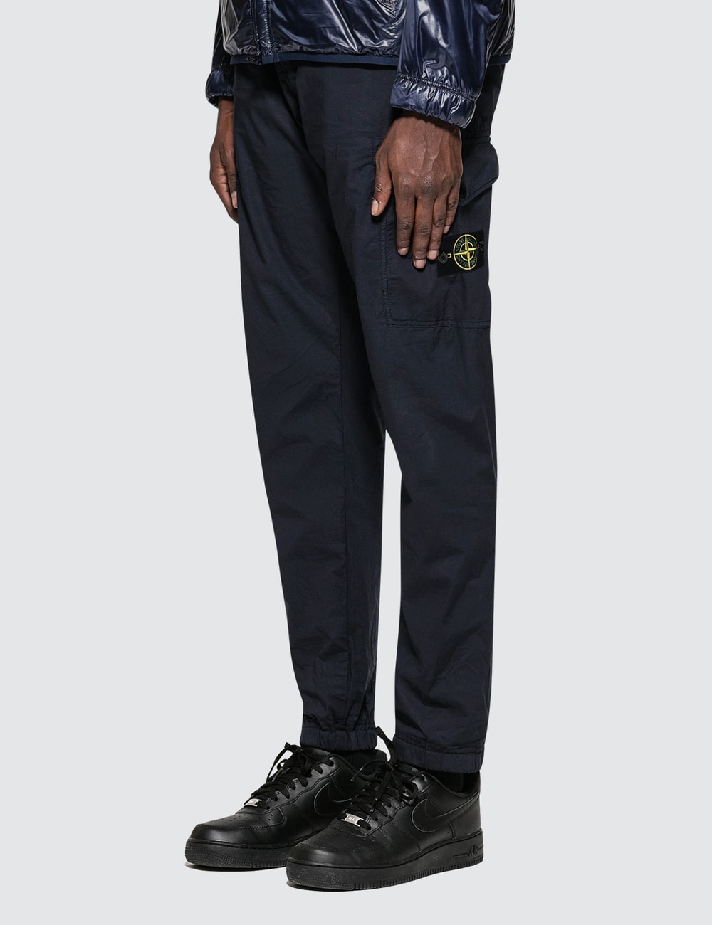 stone island navy cargo pants