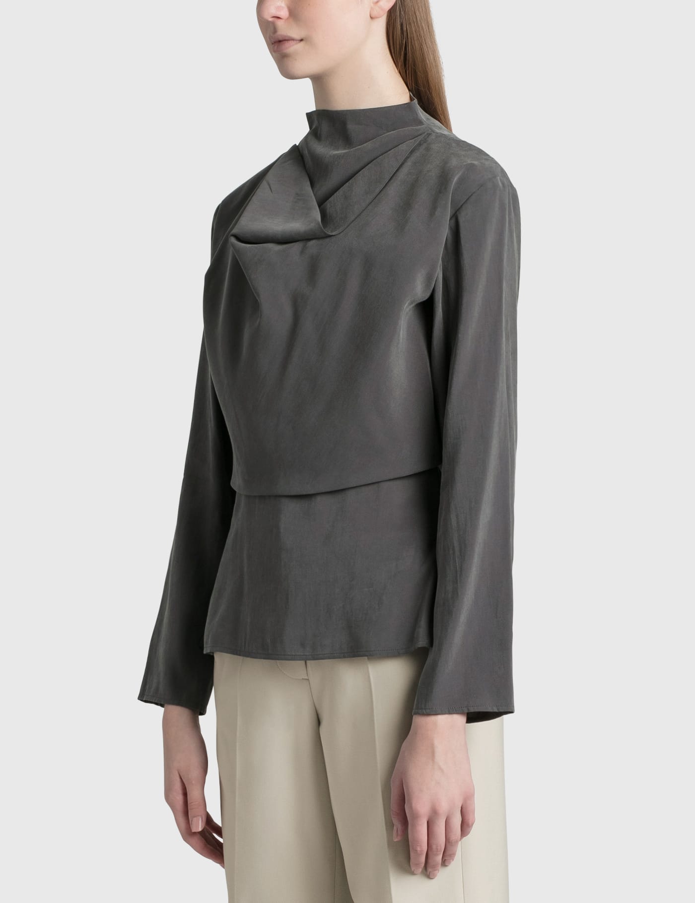 Low Classic - Hook Drape Blouse | HBX - Globally Curated Fashion and  Lifestyle by Hypebeast