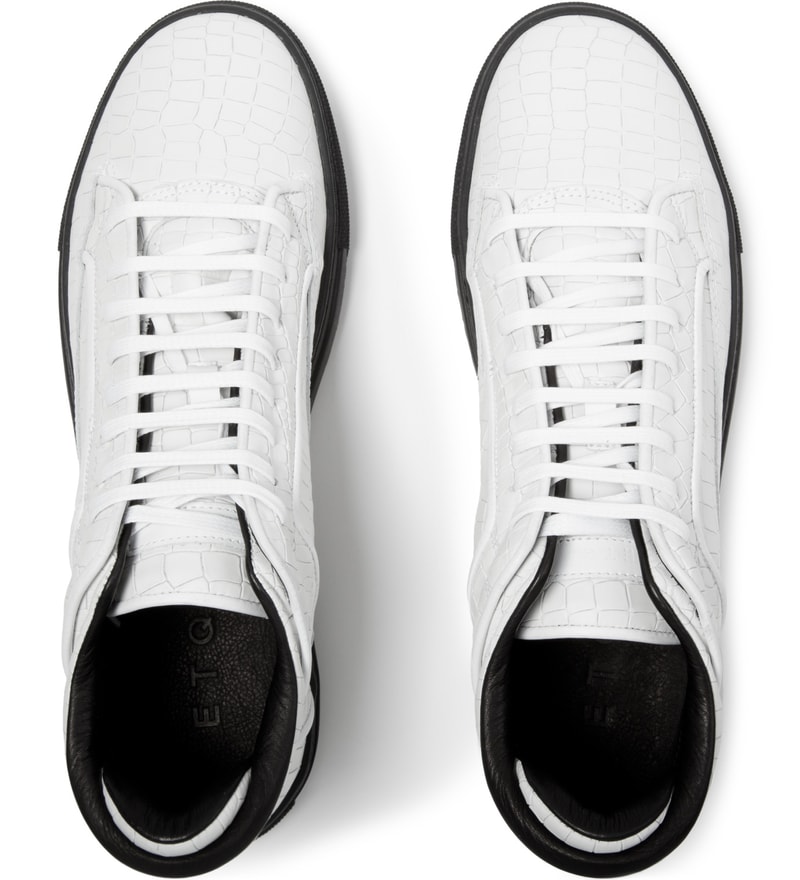 white croc tennis shoes