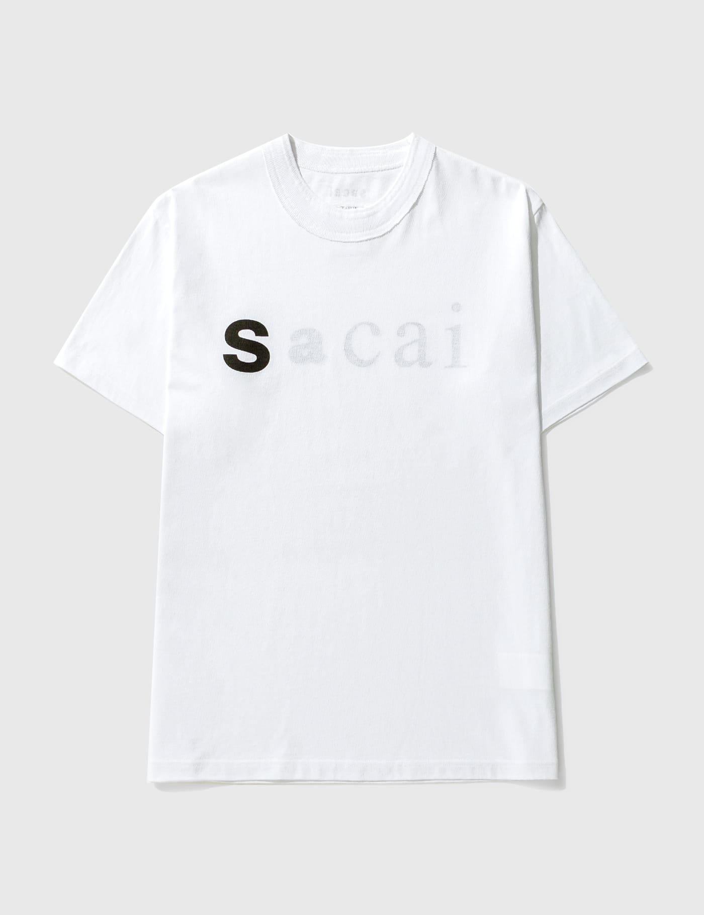 Sacai - Fading Logo T-shirt | HBX - Globally Curated Fashion and Lifestyle  by Hypebeast