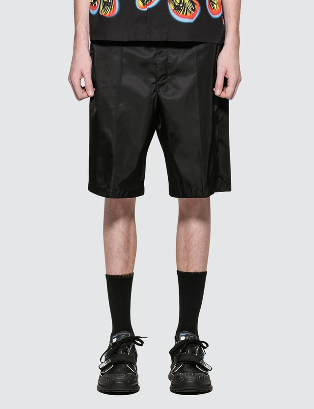 Prada nylon shorts black Outlet