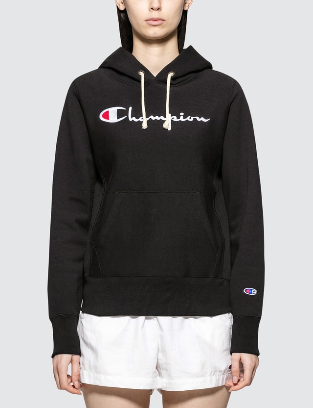 champion black reverse weave sweatshirt