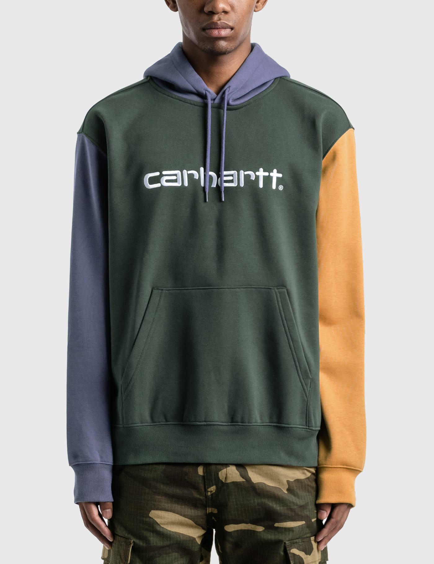 Carhartt Wip Tricolor Script Logo Hoodie In Mult Online Hotsell 