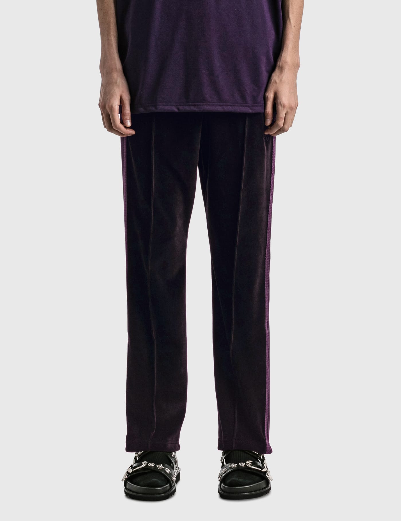 Needles - Velour Narrow Track Pant | HBX - Globally Curated Fashion and  Lifestyle by Hypebeast