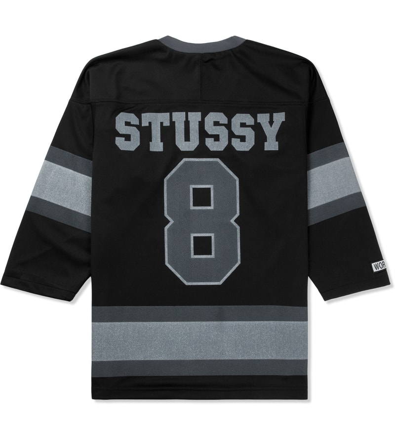 stussy black jersey