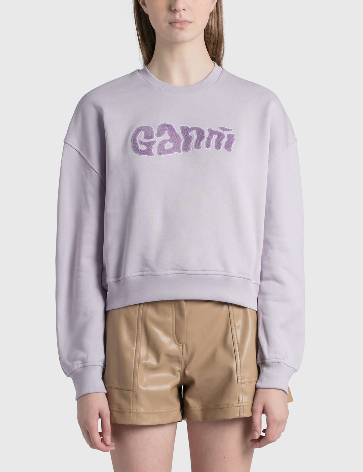 Ganni - Isoli Logo Sweatshirt | HBX - Globally Curated Fashion and  Lifestyle by Hypebeast
