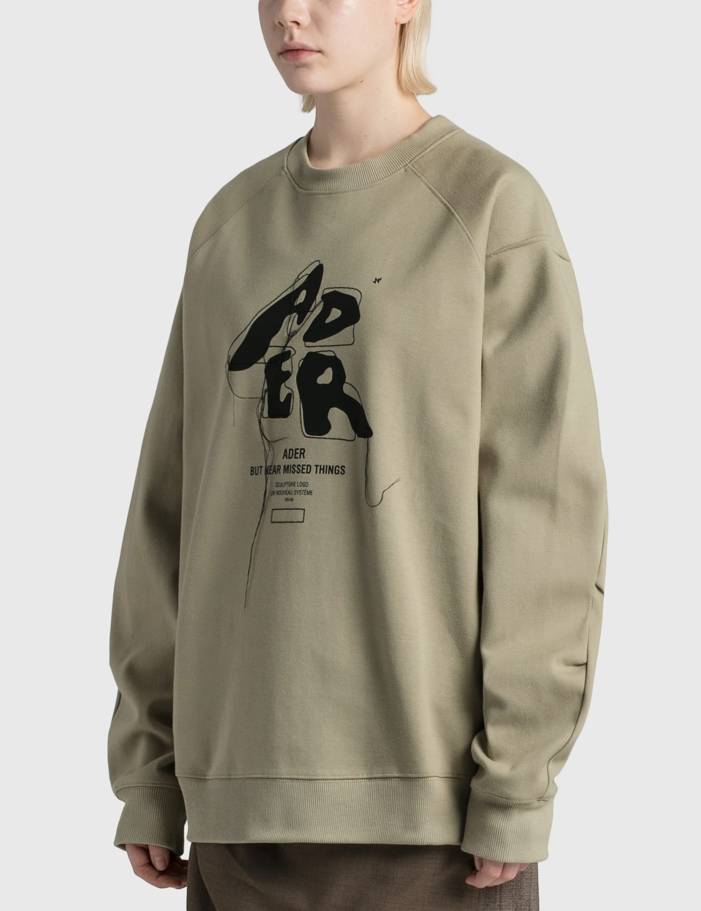 Ader Error - Sculpture Logo Sweatshirt | HBX - Globally Curated Fashion and  Lifestyle by Hypebeast