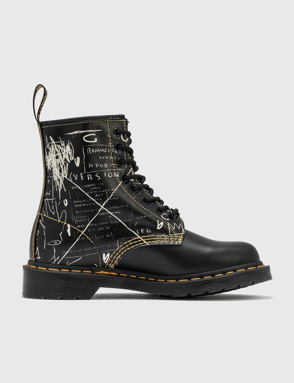 1460 basquiat leather ankle boots