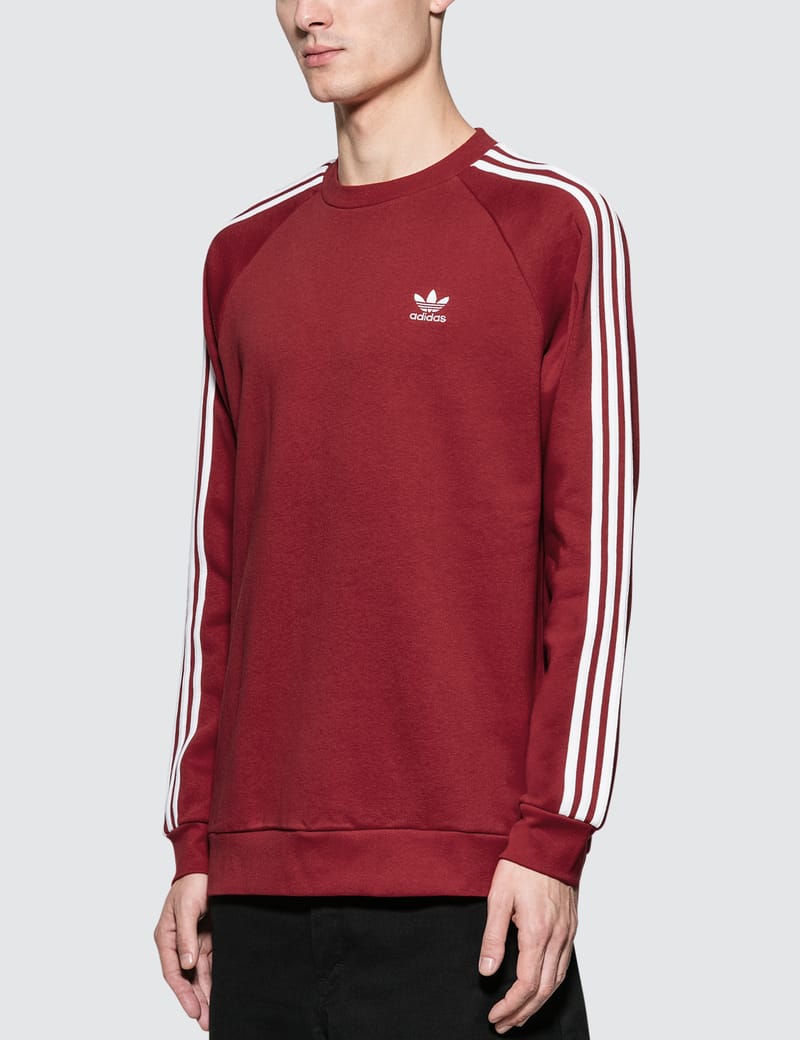 adidas 3 stripes crewneck sweatshirt adidas 3 stripes crewneck sweatshirt