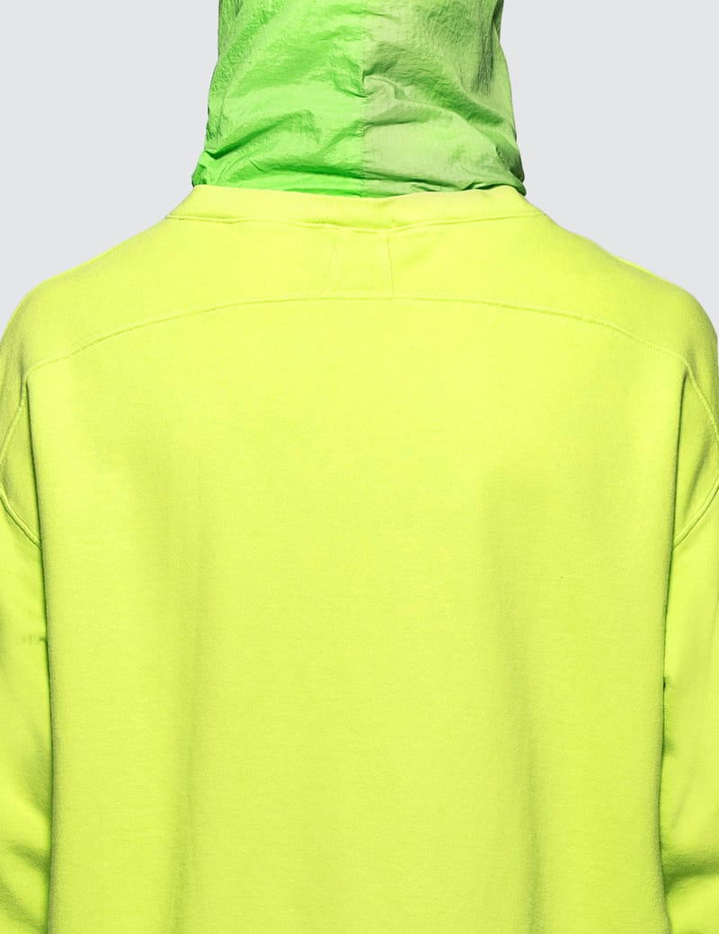 Layered French Terry Nylon Hoodie Layered French Terry Nylon Hoodie