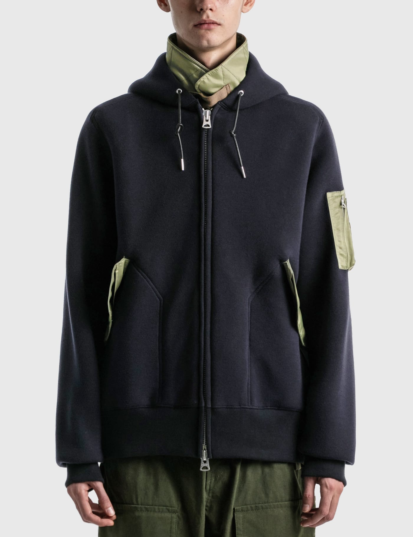 Sacai - Sponge Sweat Hoodie | HBX - Globally Curated Fashion and Lifestyle  by Hypebeast