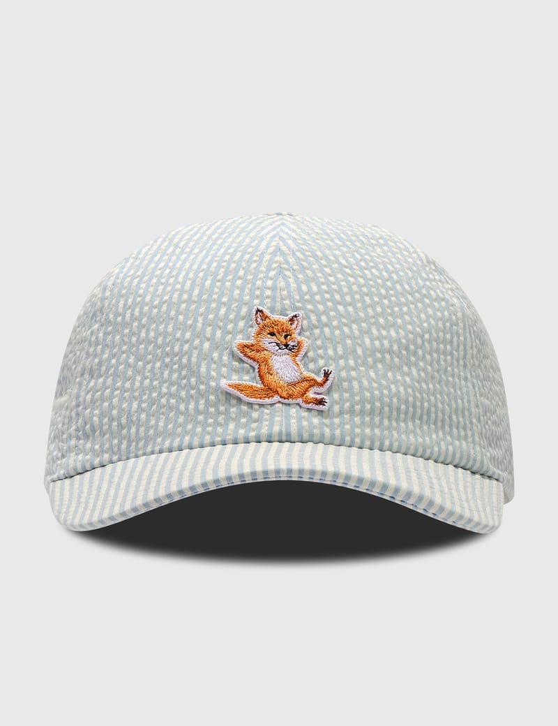 Maison Kitsuné Chillax Fox Cap In Blue | ModeSens