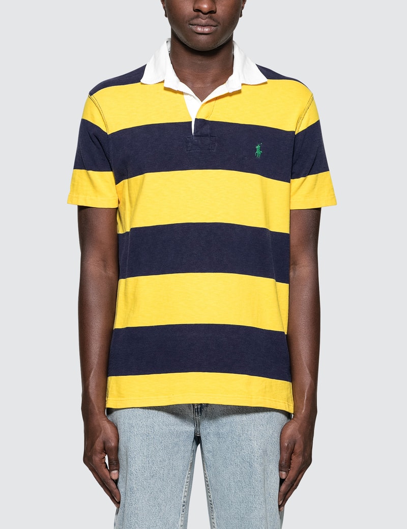 Polo Ralph Lauren Ss Polo With Gold Stripe Hbx