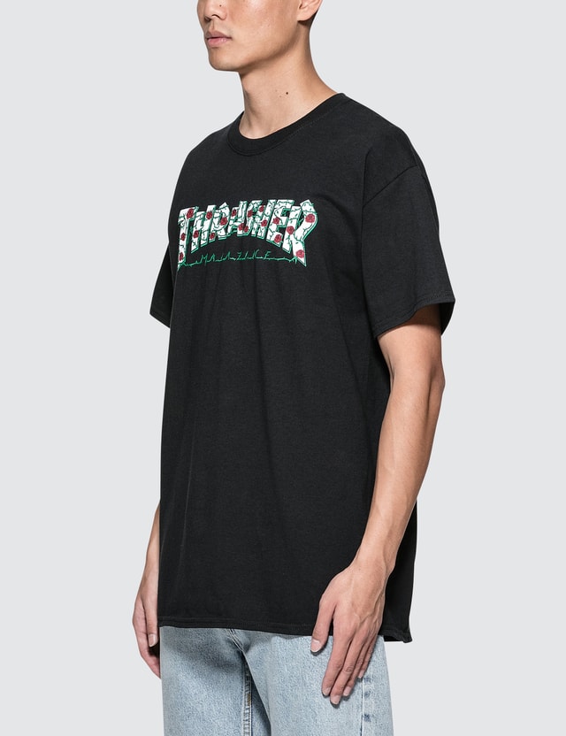 thrasher shirt with roses