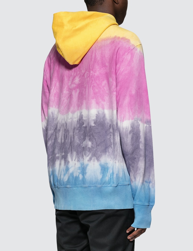 champion reverse weave tie dye hoodie