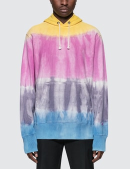 champion reverse weave tie dye hoodie