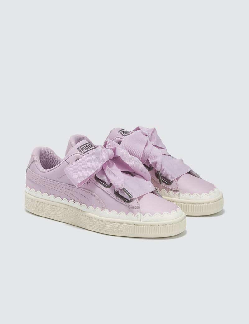 puma basket heart scallop puma basket heart scallop