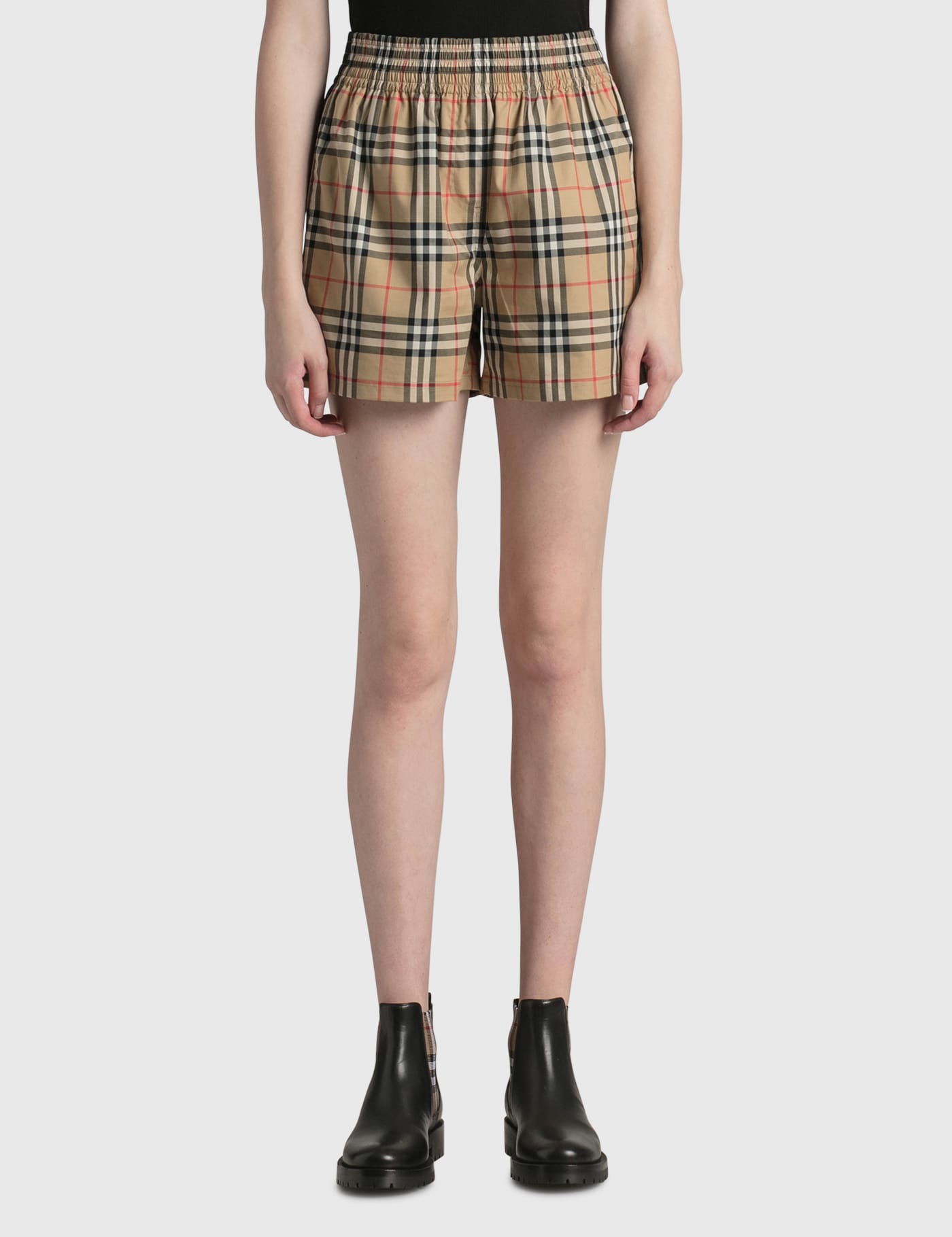 Burberry - Side Stripe Vintage Check Stretch Cotton Shorts | HBX - Globally  Curated Fashion and Lifestyle by Hypebeast