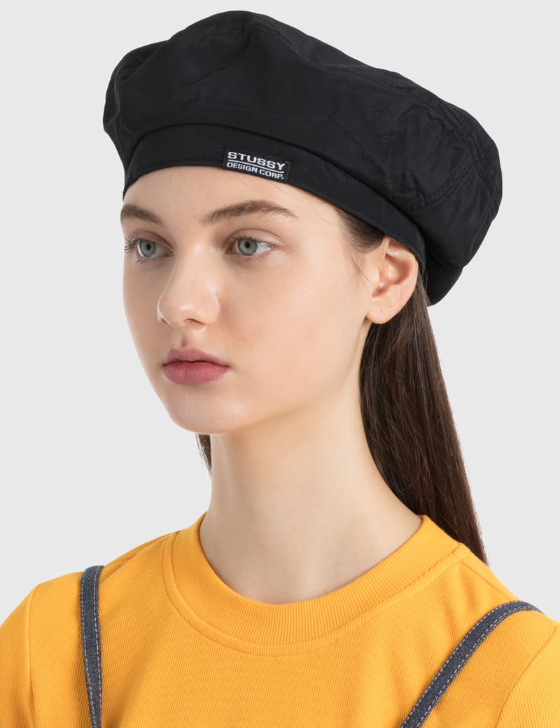 帽子 STUSSY Nylon Logo Beret Stüssy - Nylon Logo Beret | HBX - HYPEBEAST 为您搜罗全球潮流