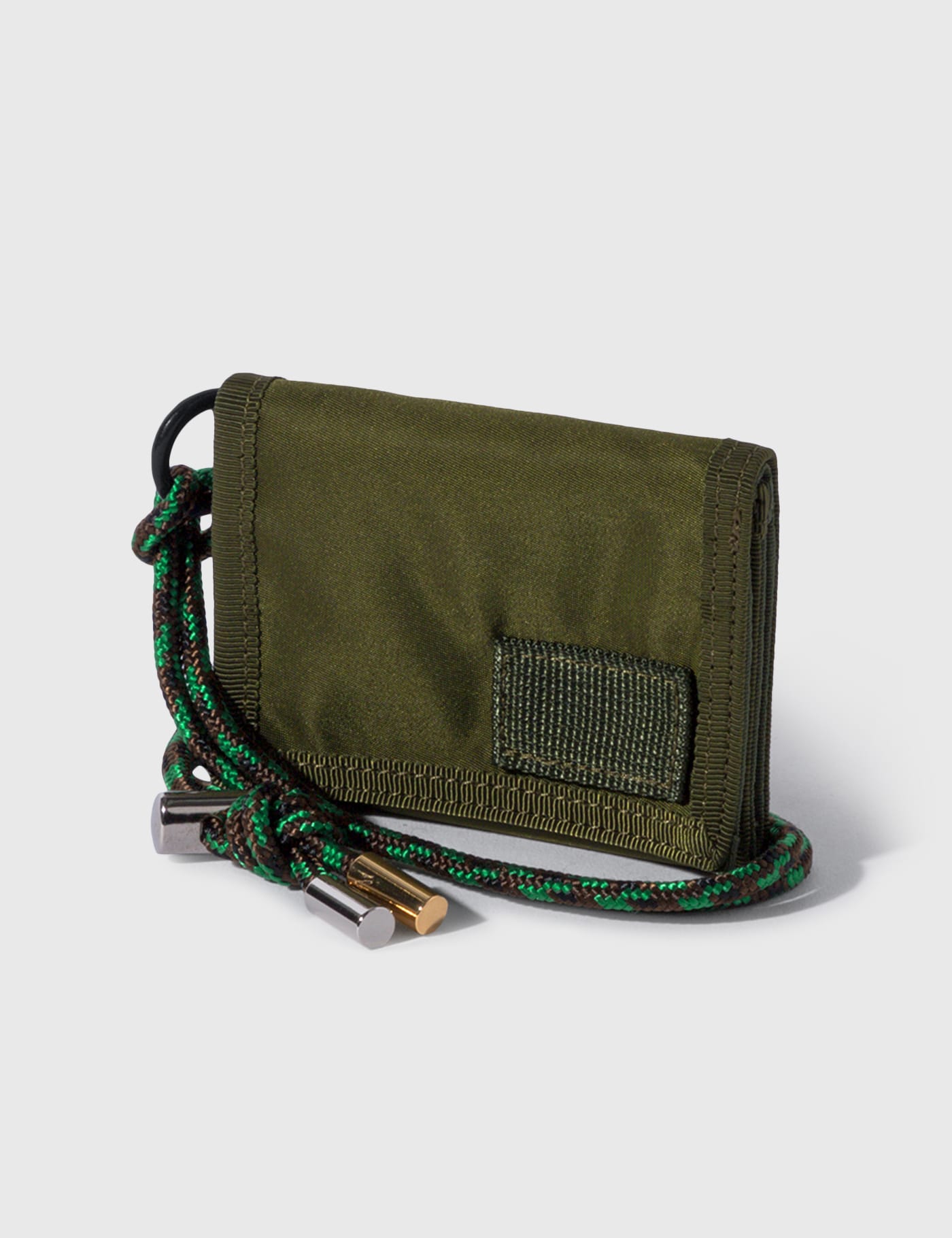 Sacai X Porter Nylon Trifold Wallet In Green | ModeSens