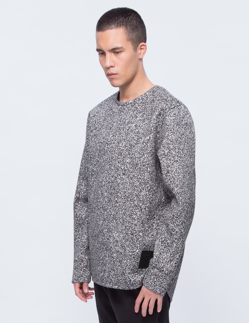 puma tape tie waist crew sweatshirt