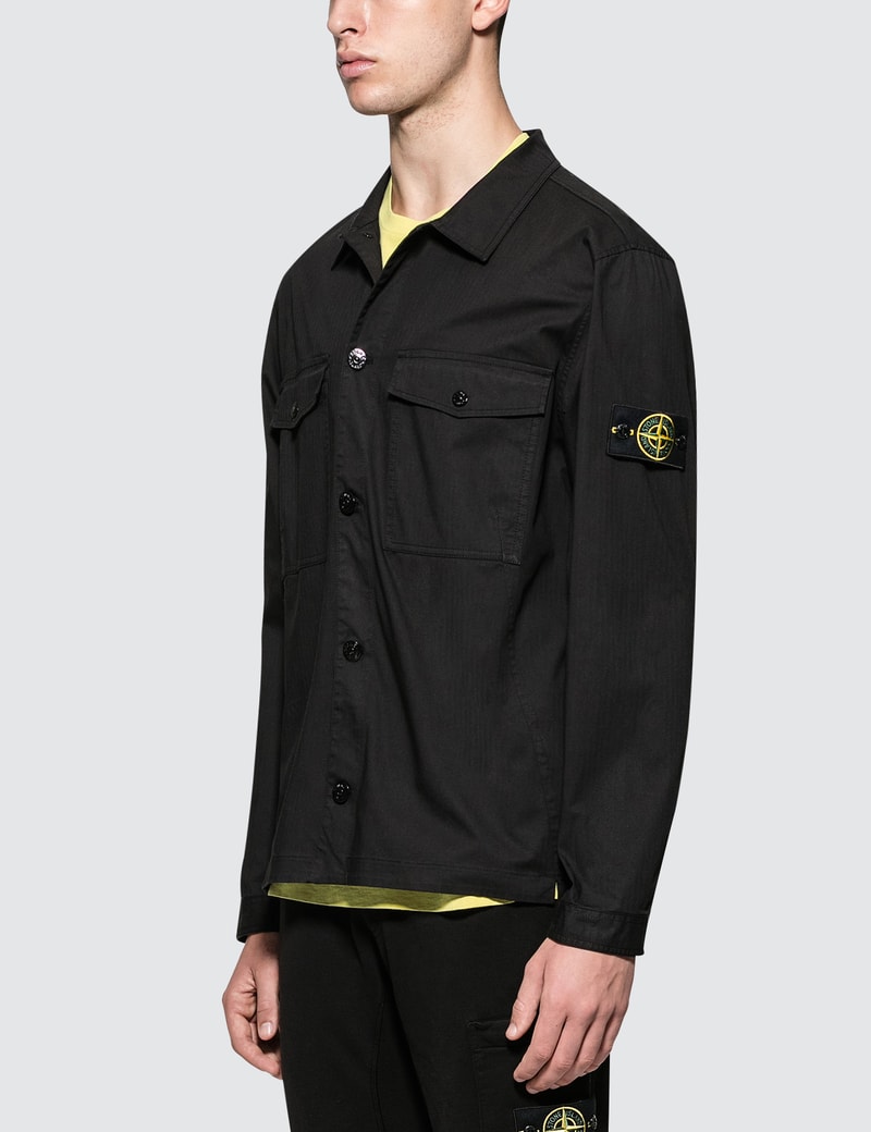 stone island overshirt butter