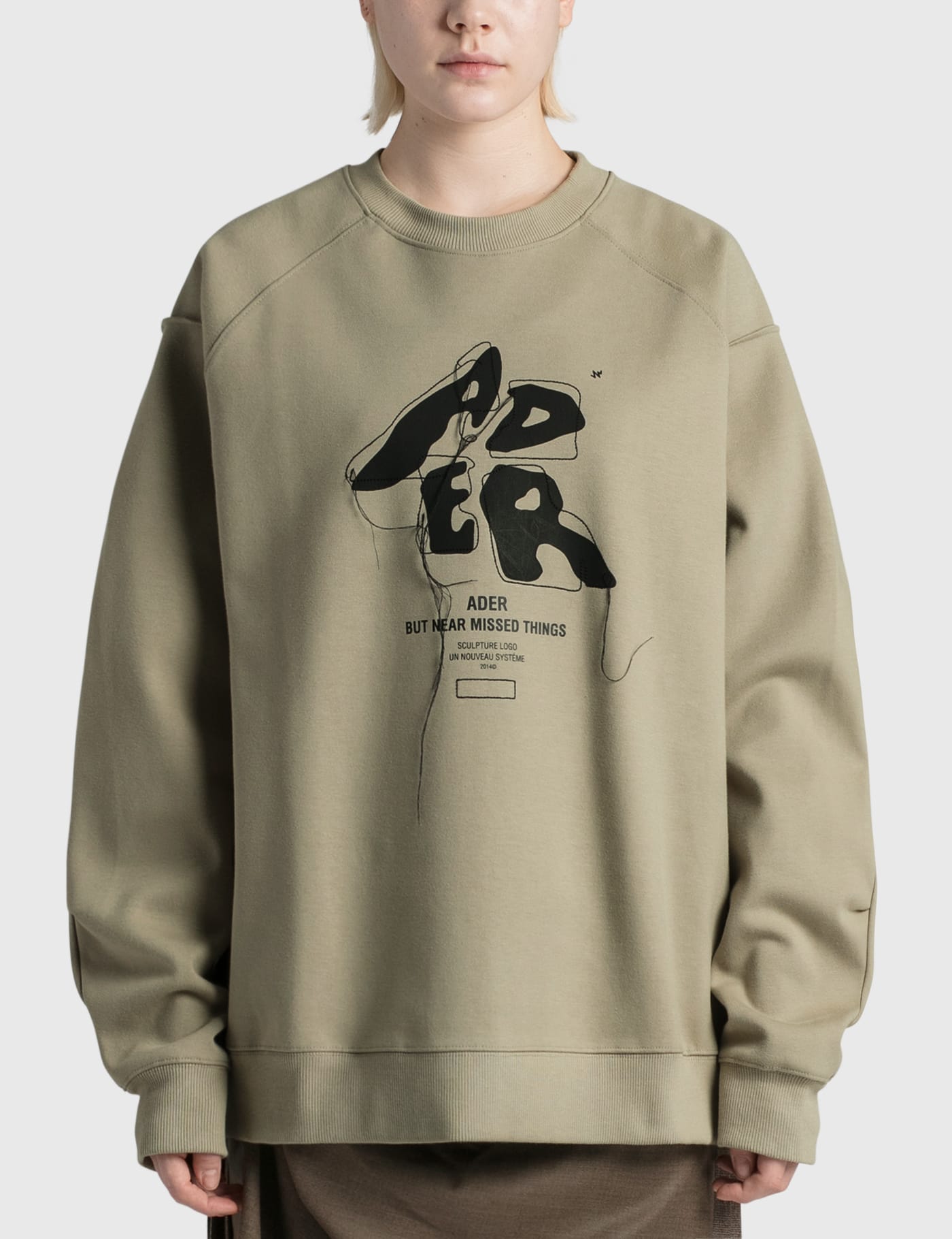 Ader Error - Sculpture Logo Sweatshirt | HBX - Globally Curated Fashion and  Lifestyle by Hypebeast