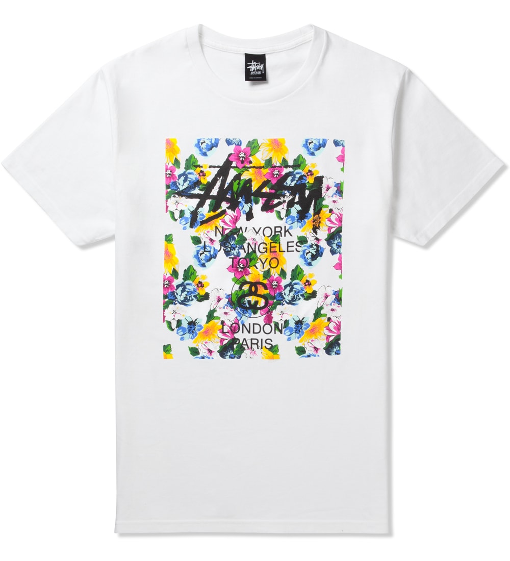 stussy flower t shirt