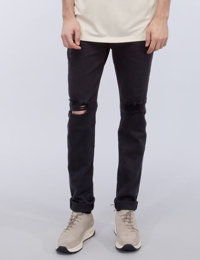 knee split jeans