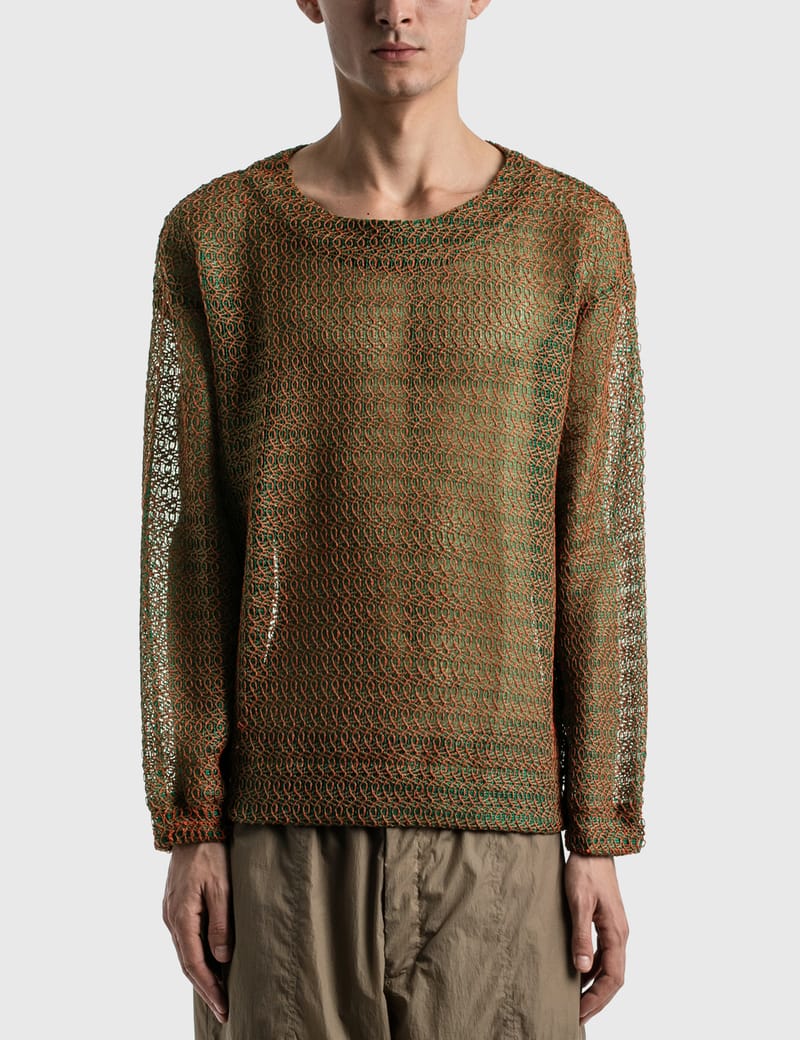 Sasquatchfabrix “goza” Mesh Smock In Green | ModeSens
