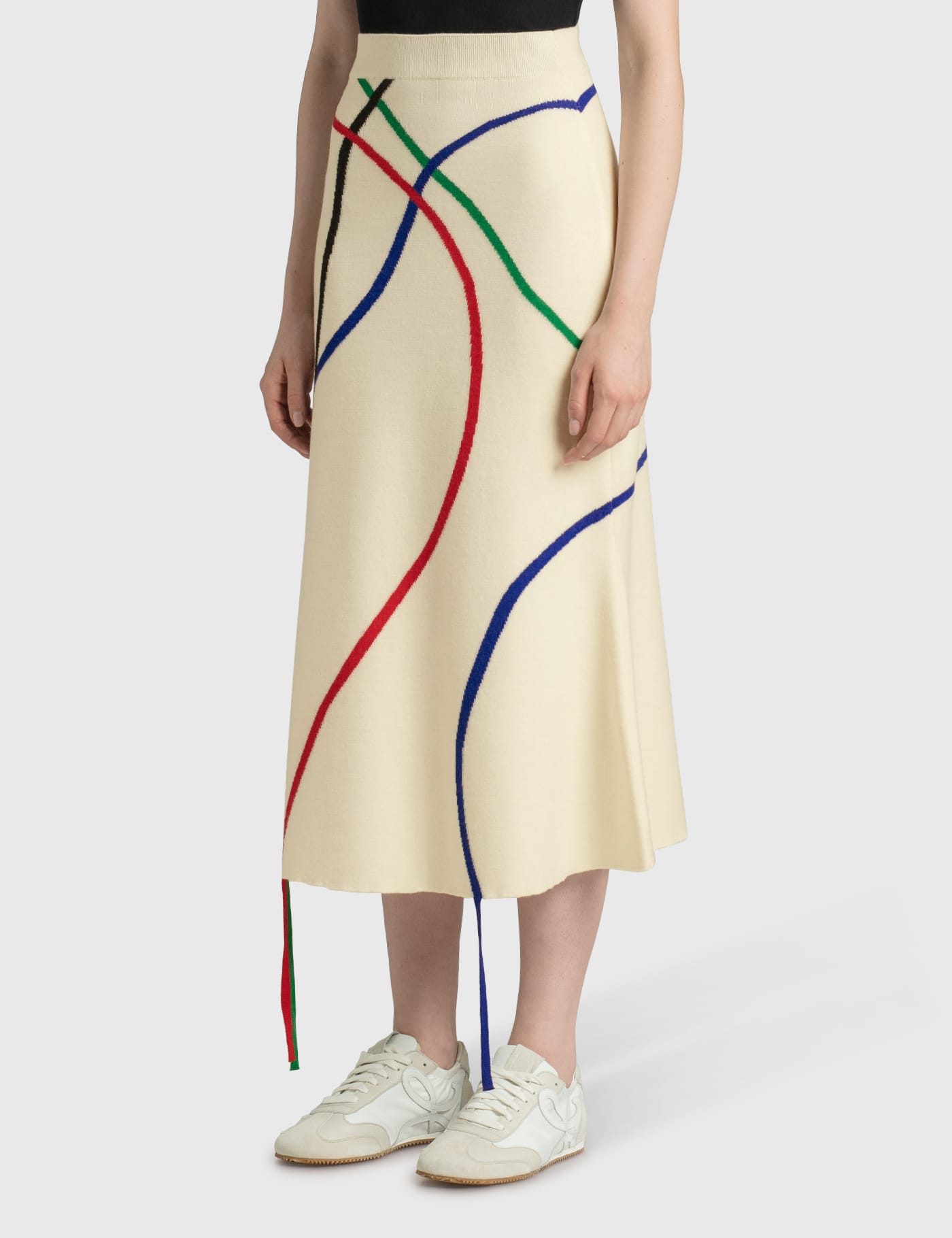 Loewe - Intarsia Flared Skirt | HBX - Globally Curated Fashion and 
