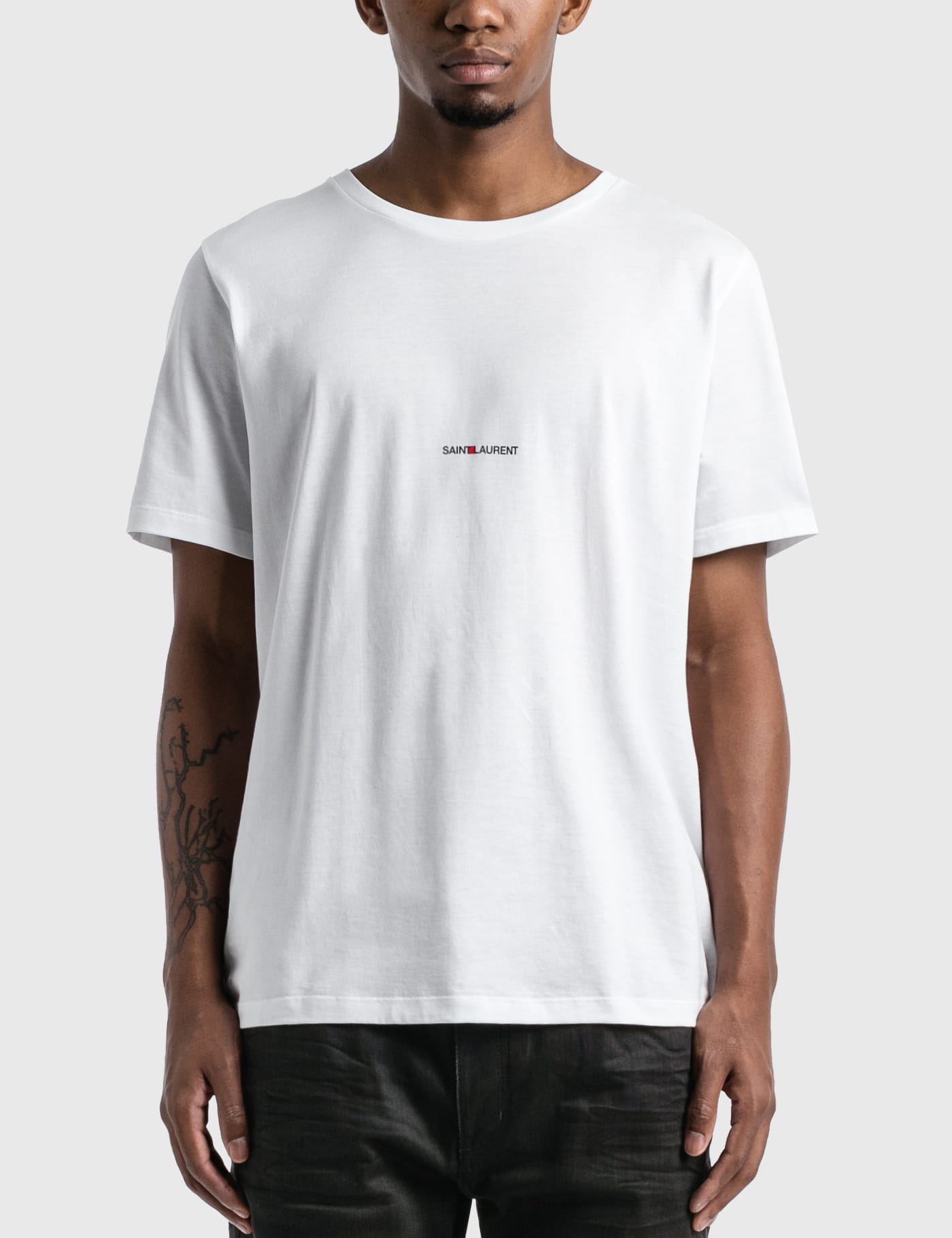 Saint Laurent - Saint Laurent Logo T-Shirt | HBX - Globally Curated Fashion  and Lifestyle by Hypebeast