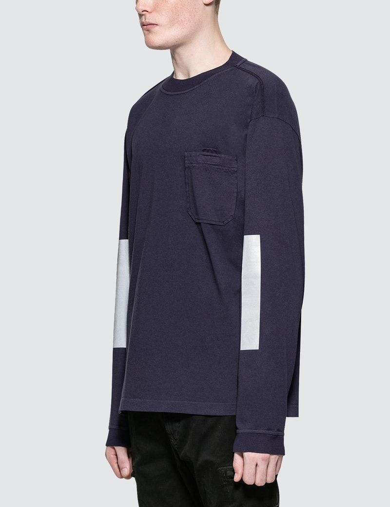 mens stone island long sleeve top