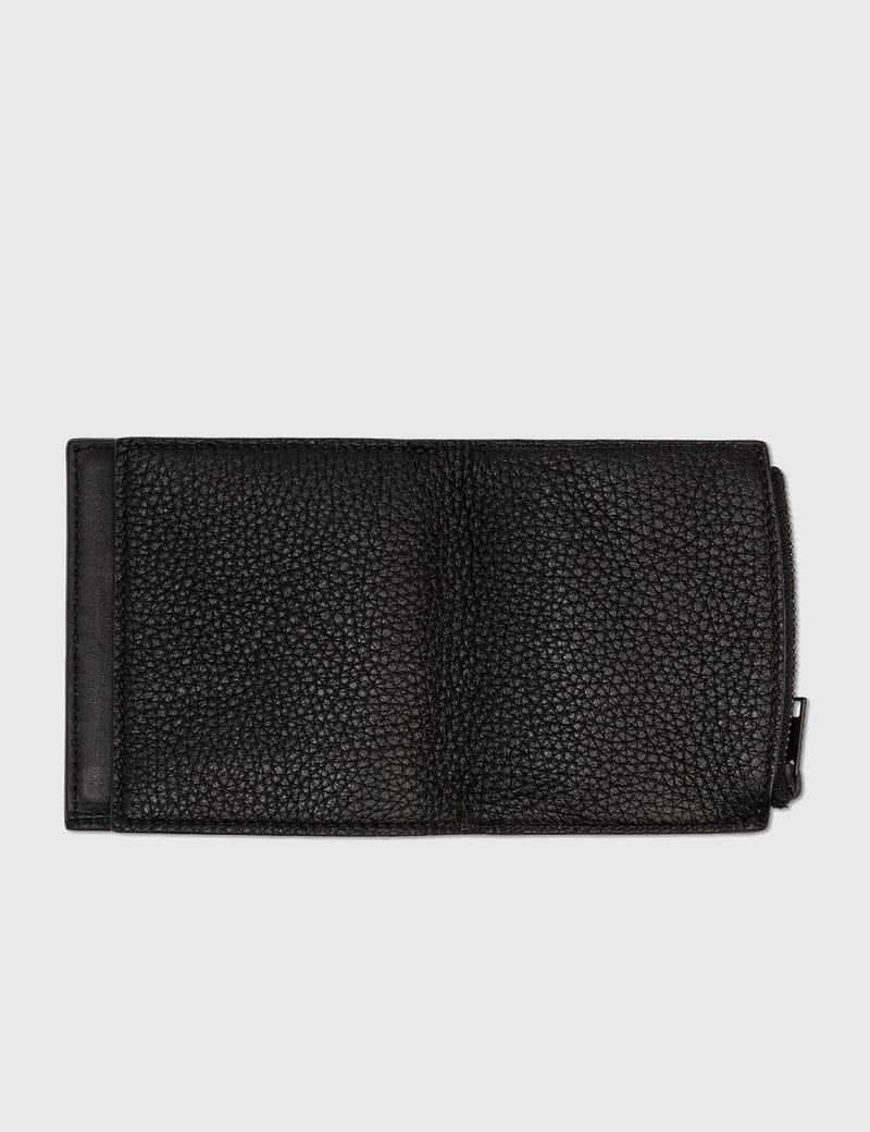 マルジェラ 財布 wallet grain leather black 黒