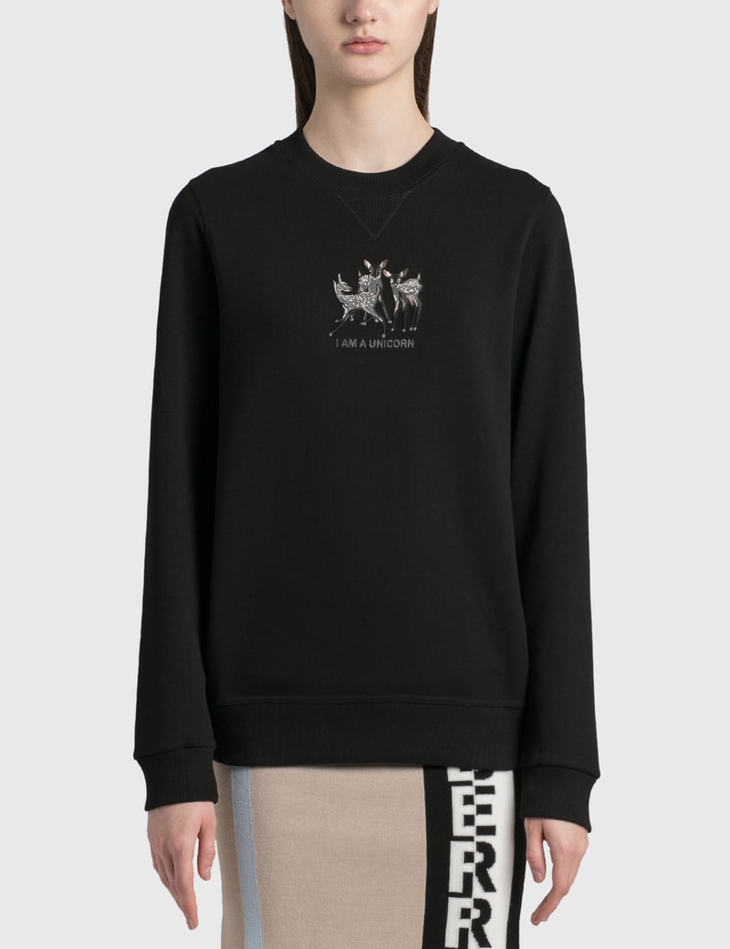 burberry deer sweater