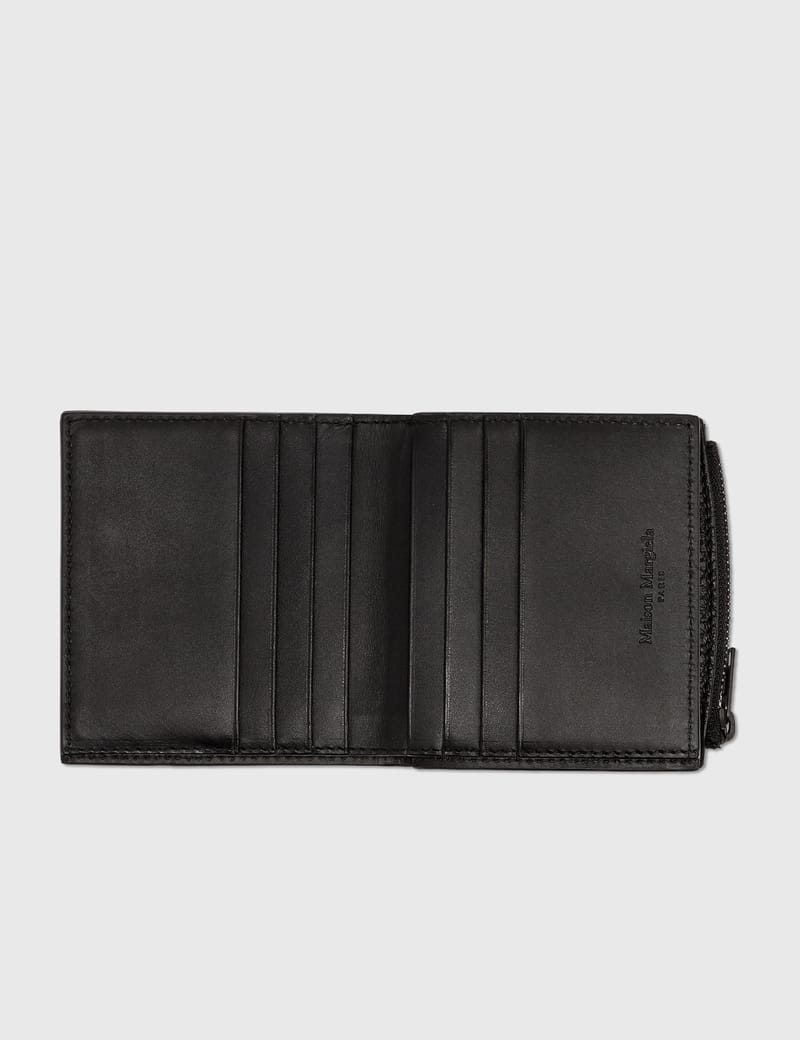 マルジェラ 財布 wallet grain leather black 黒