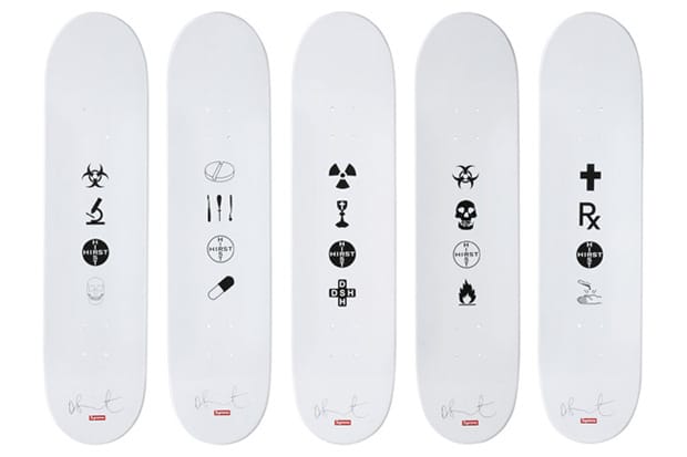 Damien Hirst for Supreme Skate Decks & Box Logo Tee | Hypebeast
