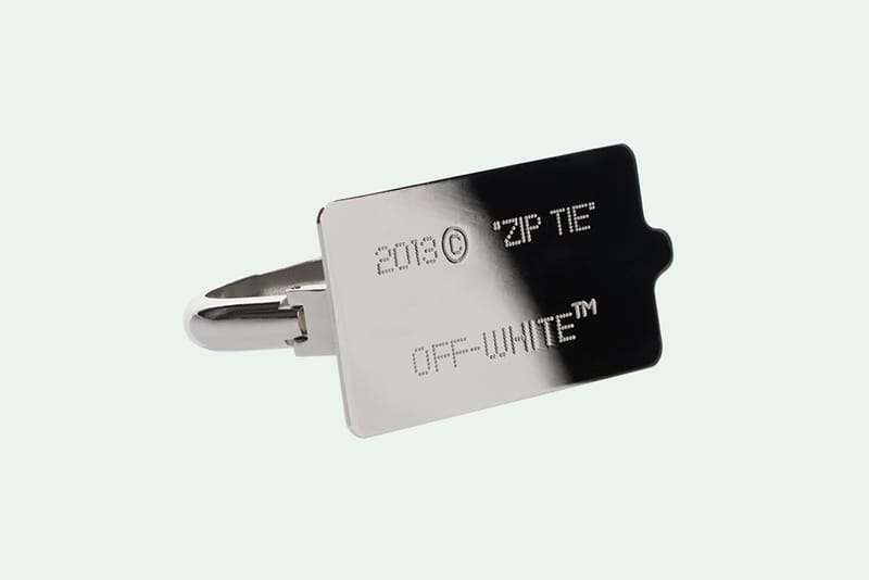 off white zip tie black