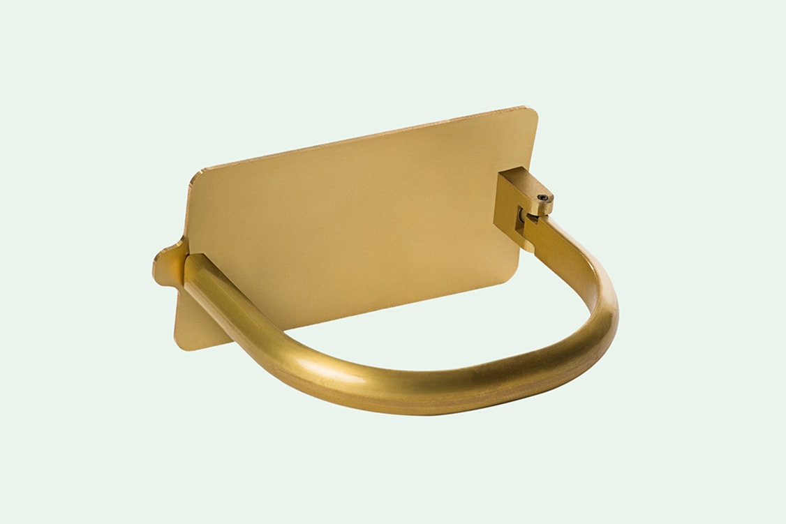 OFF-WHITE Zip Tie Gold Bracelet