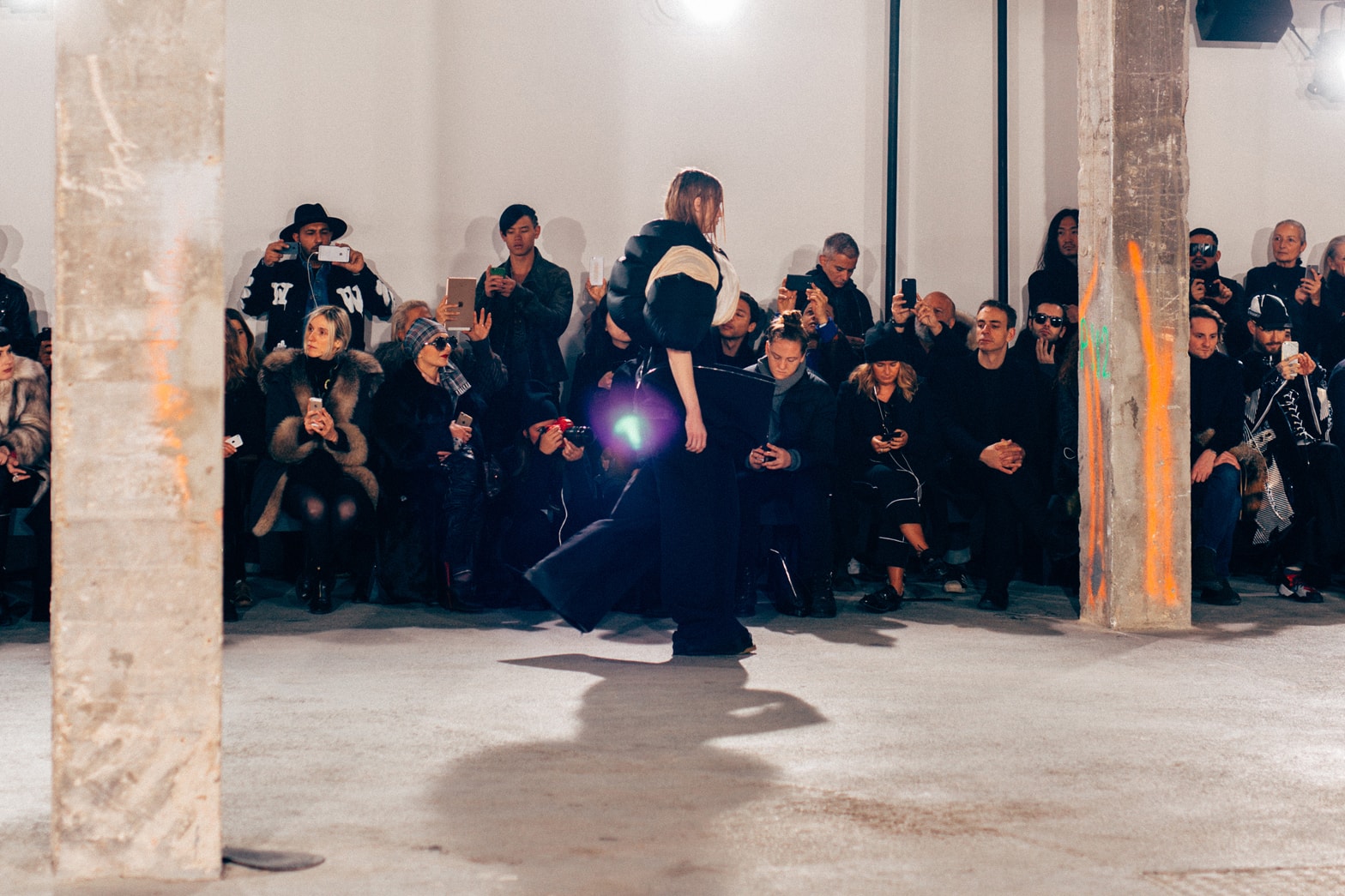 Rick Owens 2017 Fall Winter Menswear Collection Front Row