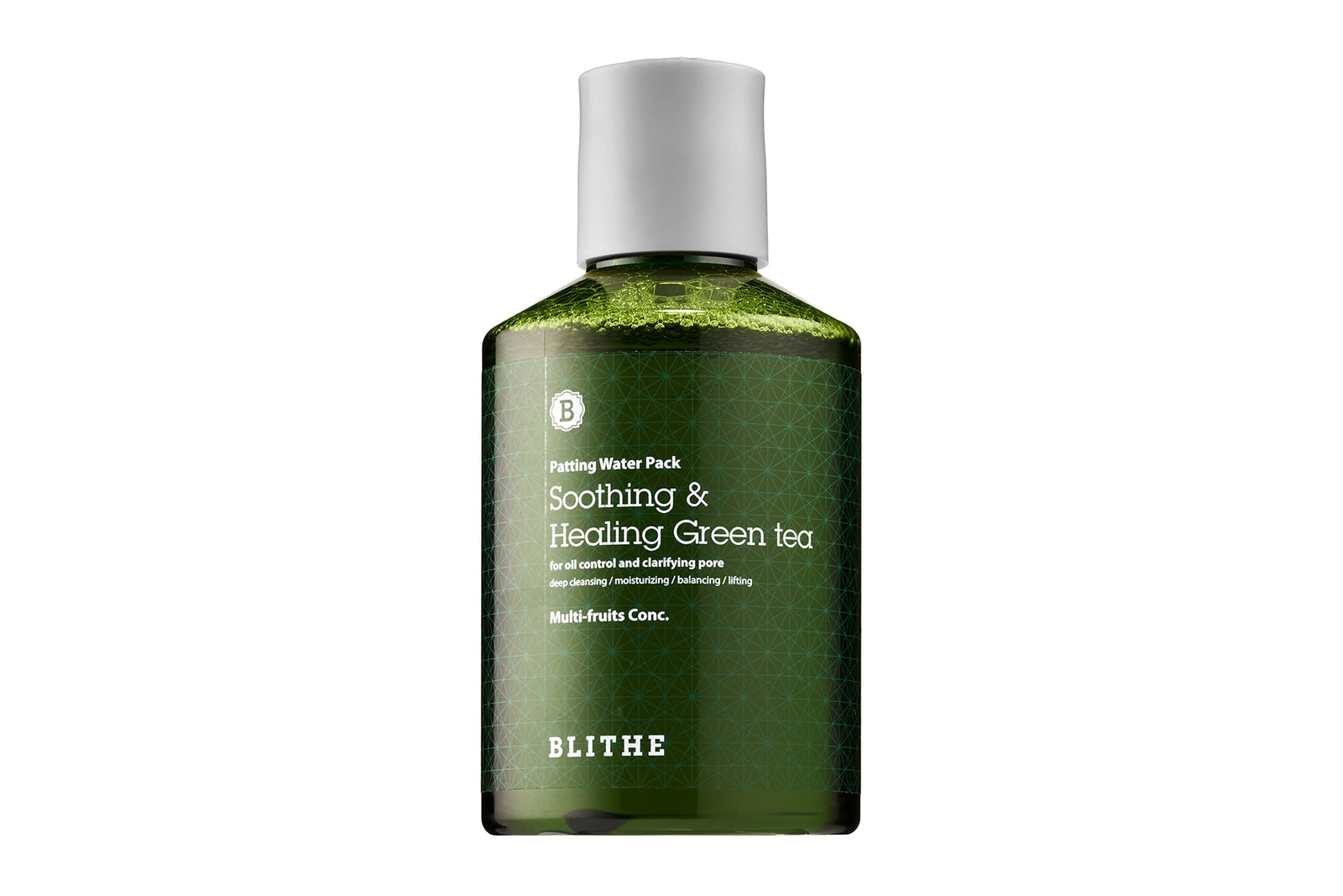 Целительные лучи. Сплеш маска зеленый чай. Blithe patting splash mask soothing healing green tea. Физическая энергия. Green healing.