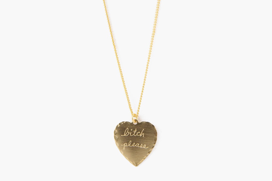 Editor's Pick In God We Trust IGWT Sweet Nothings Brass Necklace Bitch Please