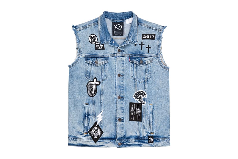 the weeknd denim vest