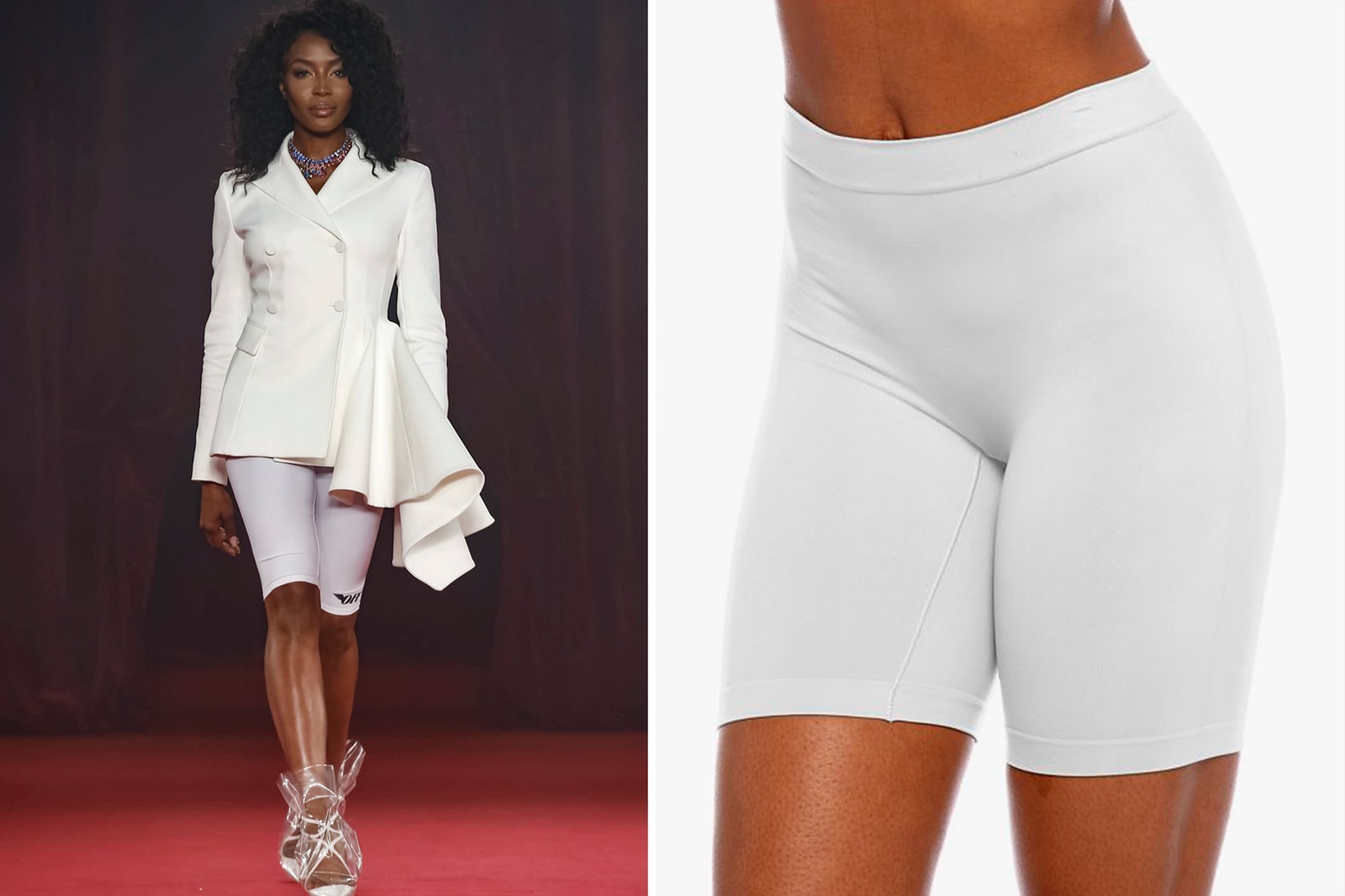 Off White Spring Summer 2018 Collection Recreate Virgil Abloh Naomi Campbell Kaia Gerber Jourdan Dunn Budget