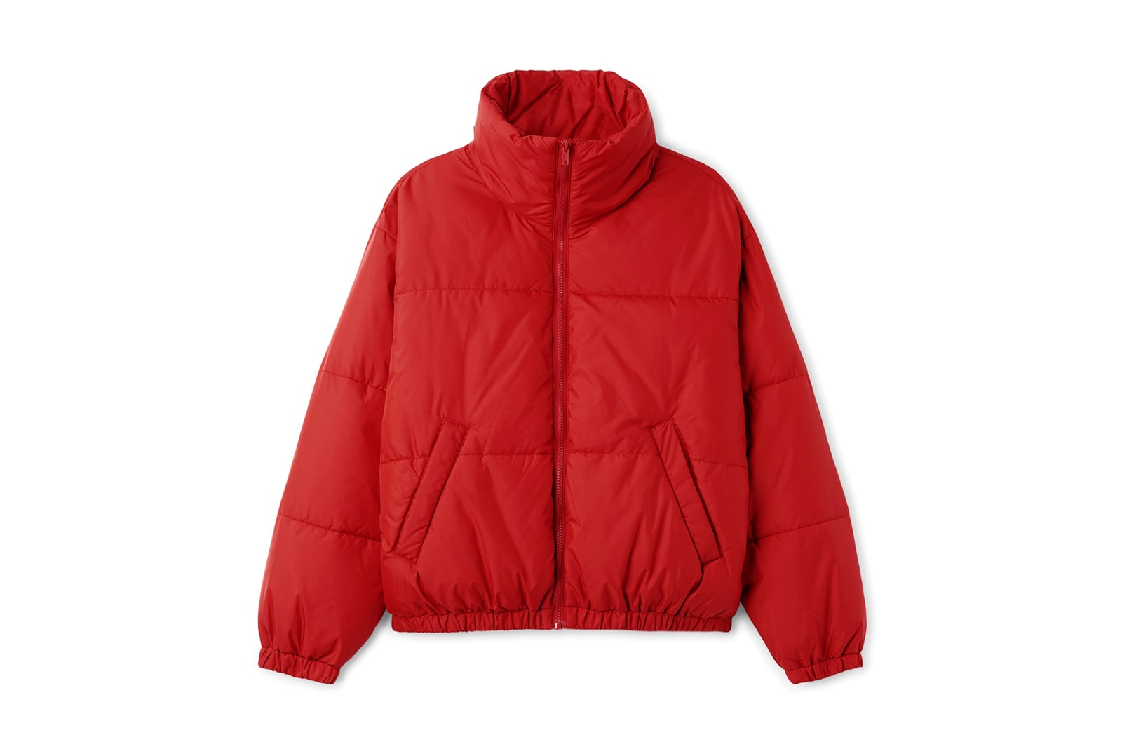 Weekday viola puffer jacket coat black red blue affordable