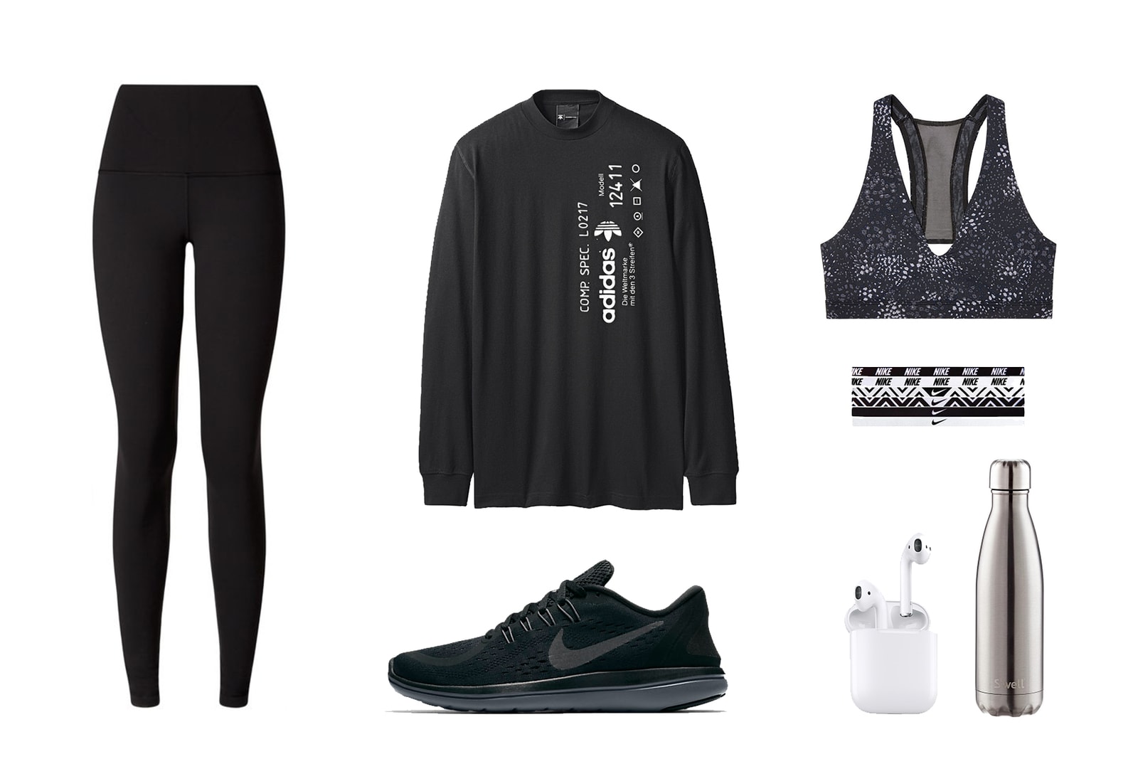 How To Look Stylish In Workout Gear Editors Guide Inspiration Workout Fitspo Nike adidas Alexander Wang Running Uniqlo Swell Water Bottle Kara Lululemon Victorias Secret